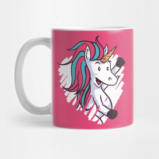 Valentine Unicorn with a Sketch Heart by SLAG_Creative